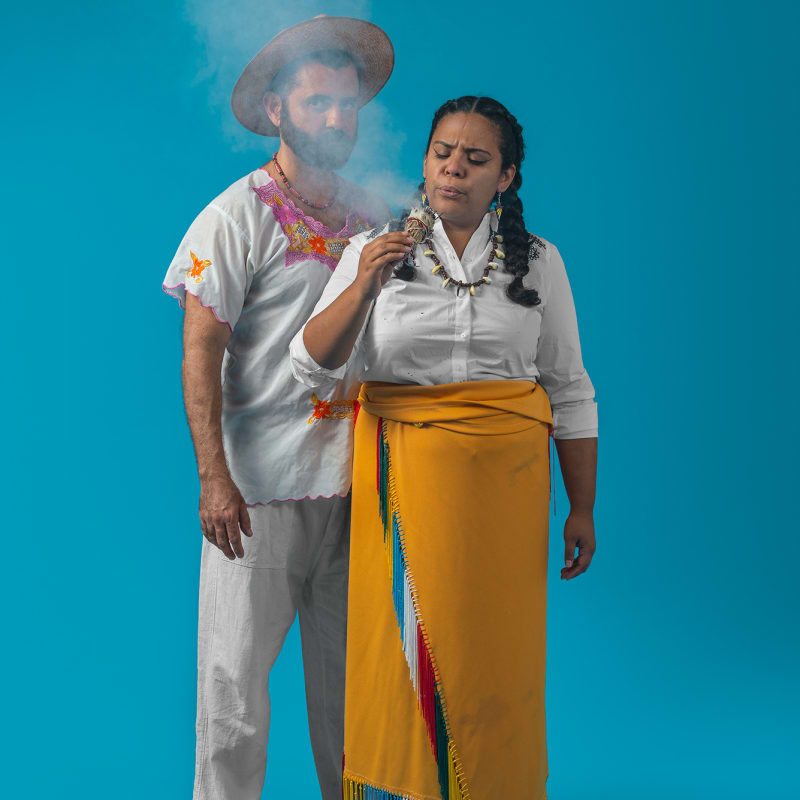 Jamil Hellu, "I'm Mexican born, honoring the remnants of my indigenous legacy at every step and breath of my path," says Gisella Ramirez who grew up in East Los Angeles. "Cultures are not meant to be stagnant, they are meant to evolve," she states., 2018
