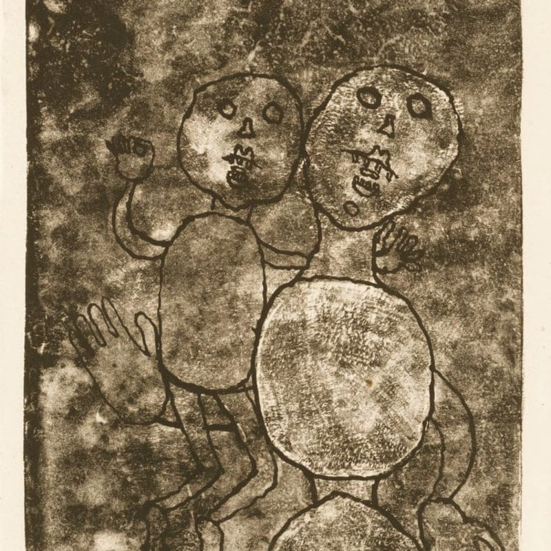Jean Dubuffet, Matiere et Memoire: Femme et Son Petite, 1944