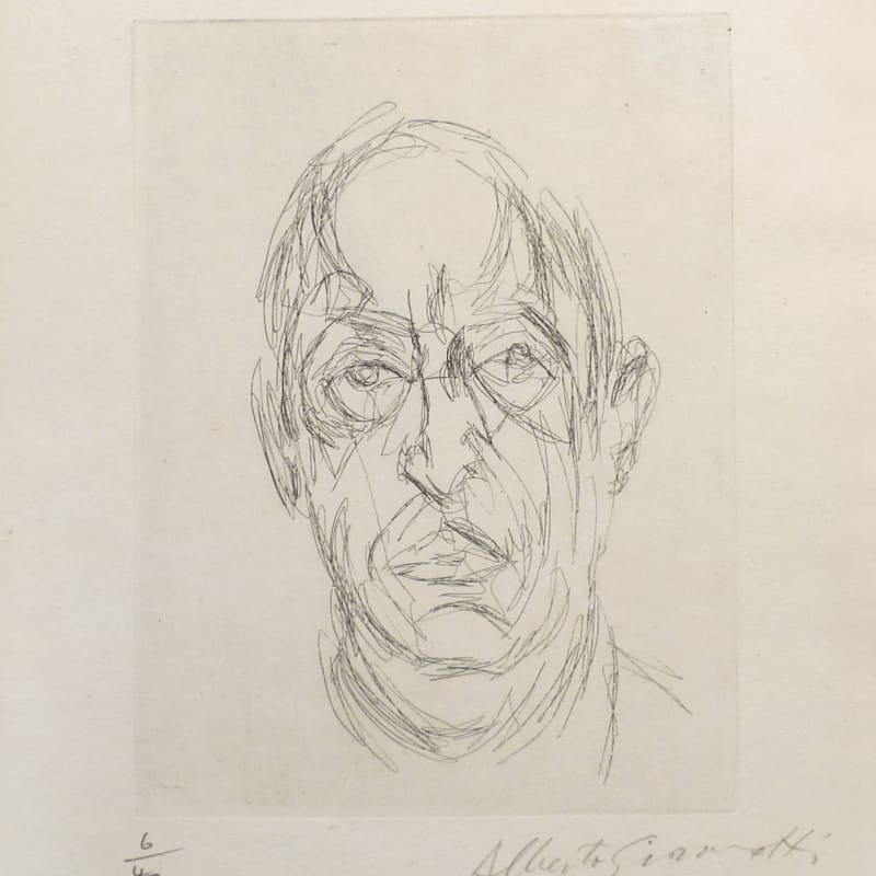 Alberto Giacometti, Portrait du Poete Orbandale, 1962