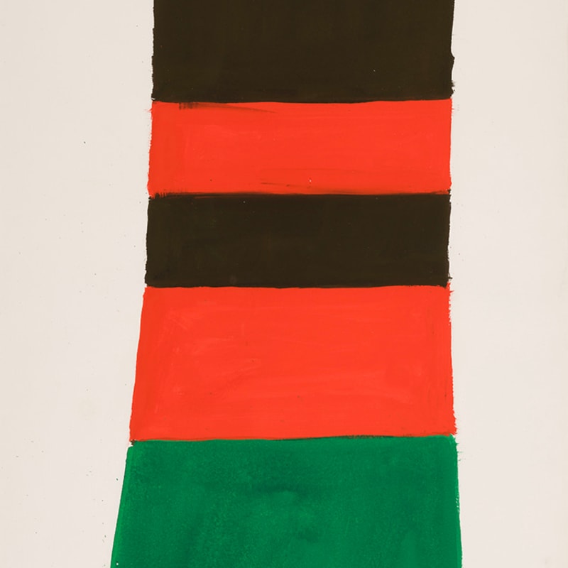 Jack Bush, Brown, Red, Green, 1965