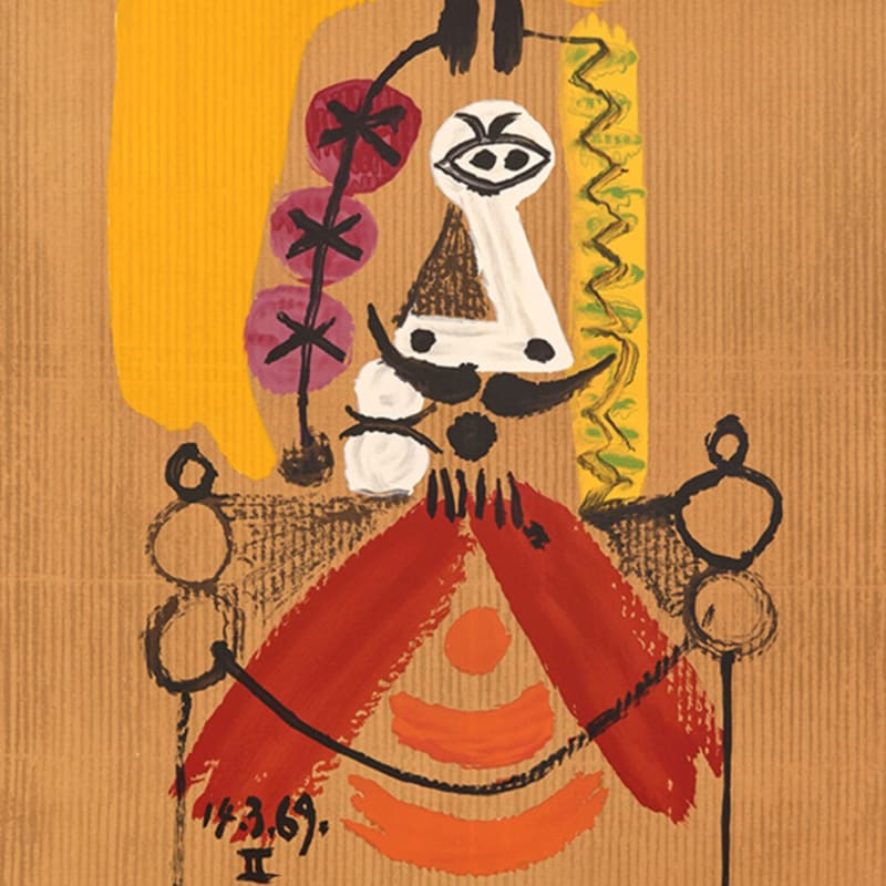 Pablo Picasso, Les Portraits Imaginaries: One Plate, 1969
