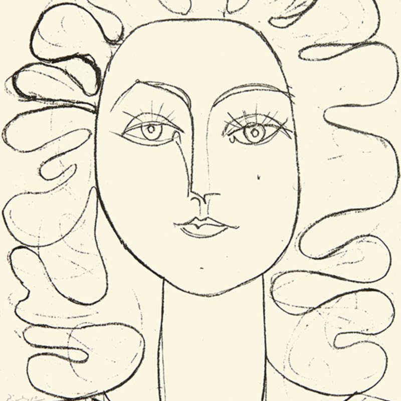 Pablo Picasso, Françoise aux Cheveux Ondulés, 1946