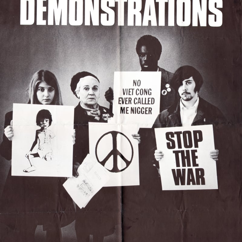 UNKNOWN ARTIST, Help End Demonstrations: End the War! March and Rally for Peace, 1968