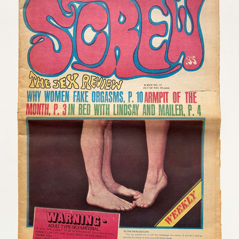 AL GOLDSTEIN, JIM BUCKLEY, MARY PHILLIPS, LEAH FRITZ, ALBERT GERBER, JOANNA DANNERS, BILLY GRAHAM, RICHARD FIELD, MIKE HOC, MICHAEL PERKINS, LIGE AND JACK, DAN GRAHAM, BILL GRIFFITH, Screw: The Sex Review, Vol 1, No. 15, September 1, 1969, 1969