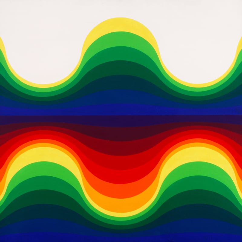 Julio Le Parc Ondes 150, 1974 Acrylic on canvas 80 x 80 cm (31 1/2 x 31 1/2 in.) Courtesy of the Artist and Andréhn-Schiptjenko, Stockholm, Paris