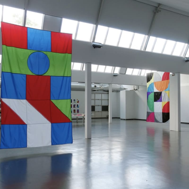 Jacob Dahlgren - Installation view "The Flag Project" at Kunsthalle Göppingen, Germany, 2020.