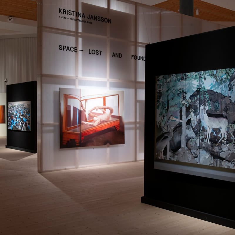 Kristina Jansson Installation view, 'Space - Lost and Found', Värmlands Museum, Karlstad, Sweden. 2022 © Lars Sjöqvist / Värmlands Museum