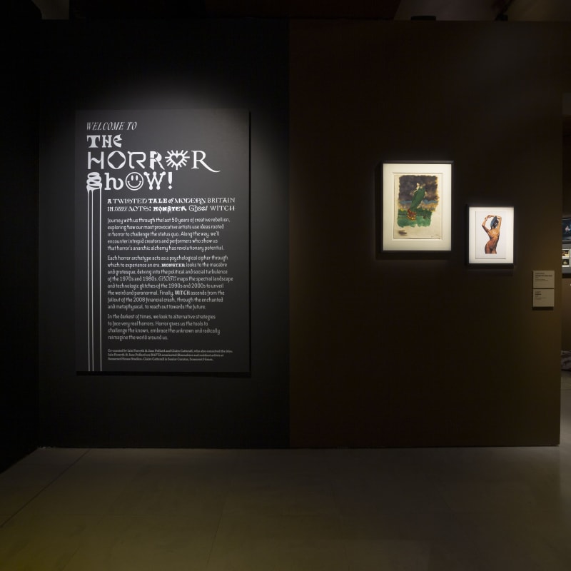 Installation view, The Horror Show!, The Somerset House, London, UK, 2022.