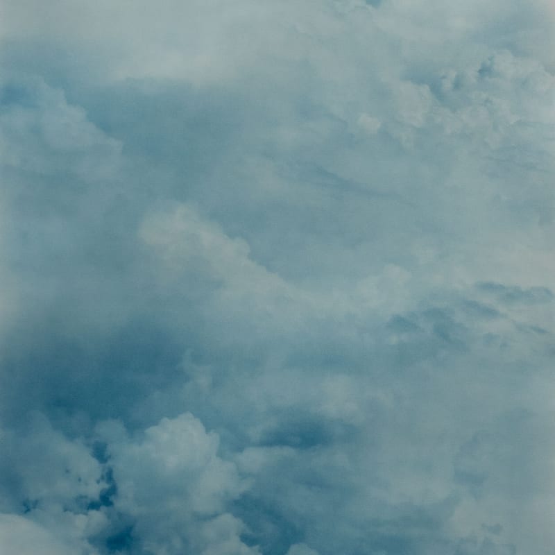 Sean McFarland Untitled (4.5 billion years a lifetime, clouds #2),​ 2019 cyanotype 29 x 40 inches edition 1/3 + 2AP