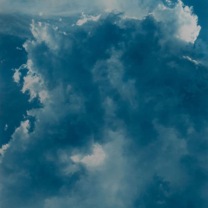 Sean McFarland Untitled (4.5 billion years a lifetime, clouds #5, 2019 Cyanotype 40 x 29 Edition 2/3 + 2 AP