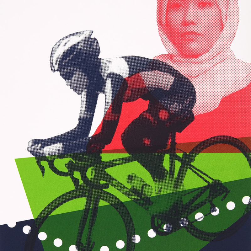 Oliver Brookes, Bikes for Refugees – Masomah Alizada, 2023