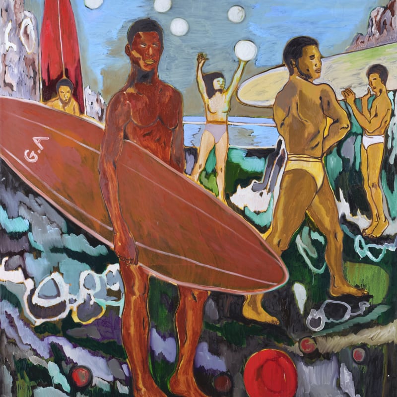 Gideon Appah, Bye Bye Sunshine (Swimmers and Surfers Series), 2024