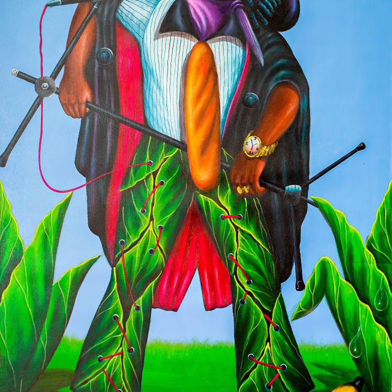 Bodo Fils BBM - Poisson chanteur - 2020 - 150cm H x 100cm W - Acrylic on canvas
