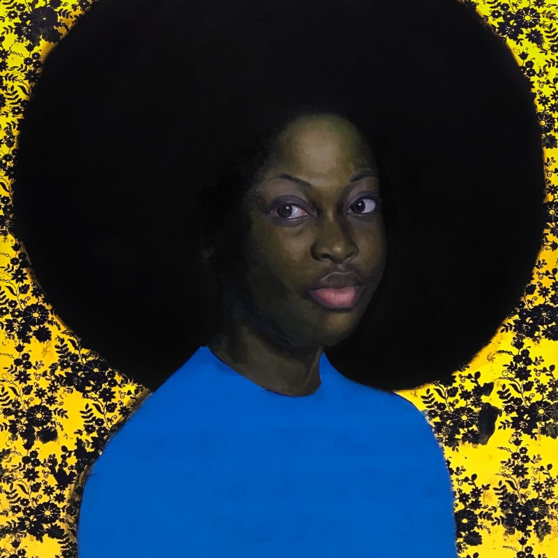 Oluwole Omofemi - Untitled I - 2020 - 122cm H x 102cm W - Oil and acrylic on canvas