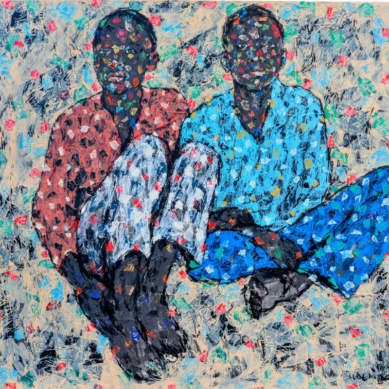 Emeka Udemba - Translation nº 2 - 2019 - 110cm H x 138cm W - Mixed media on canvas