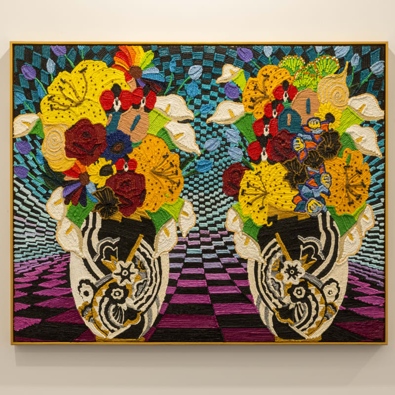 Caroline Larsen, Tube Only Flowers with Carltonware Vase, 2020