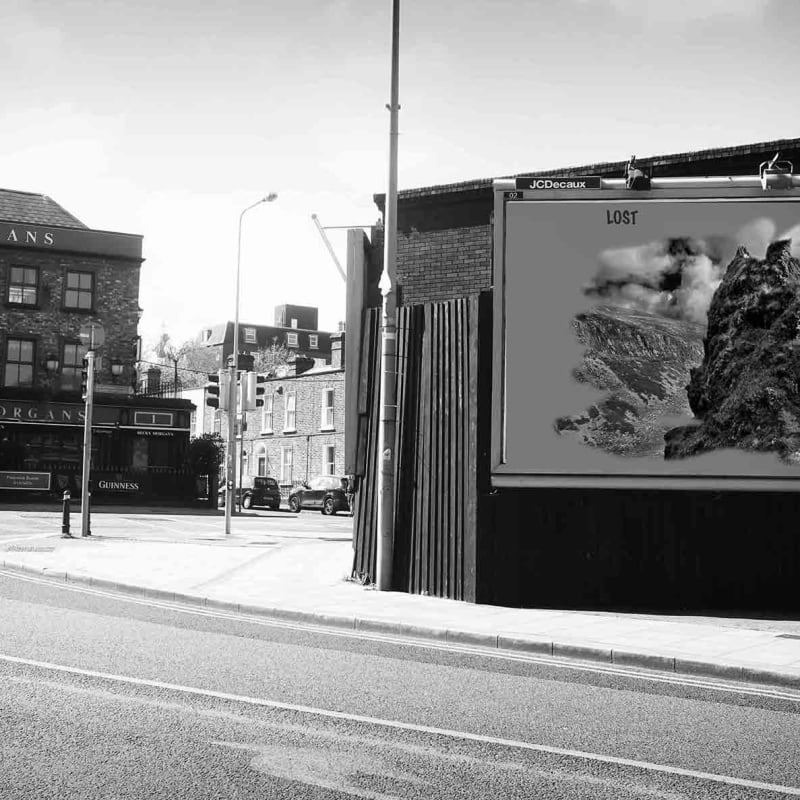 <p>During the Covid - 19 First Lockdown in Dublin City, Ireland. A virtual image on an advertising billboard, in an empty city street.</p><p>Images from Eamonn Farrell's The Naked City Virtual Exhibition for Dublin Culture Night 2020.</p>