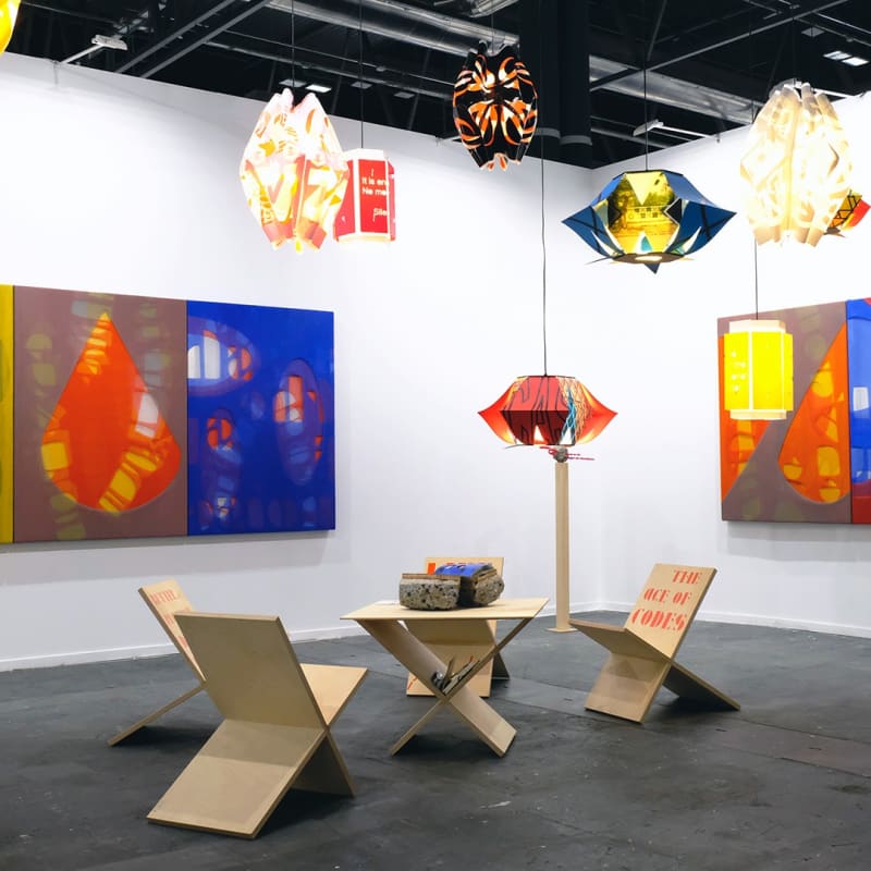 Installation view, 2021, collaboration, ARCO, courtesy of the artist and Hua International, Booth Designed by Krista Xueying Yu.