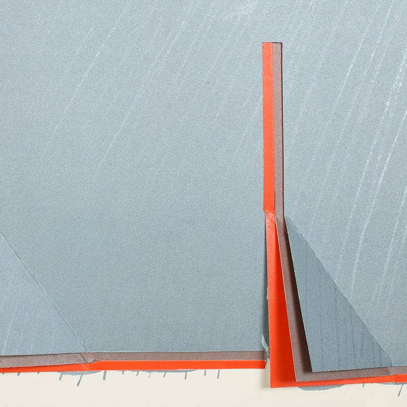 Detail of Richard Smith, Horizon II (grey and orange) (1970), Edition of 75, Set of 6, Lithograph on paper, 33...