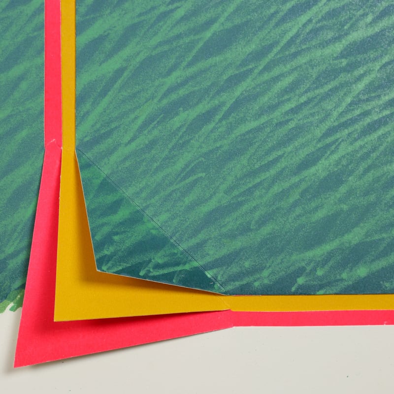 Detail of Richard Smith, Horizon III (green, pink, yellow and ochre) (1970), Edition of 75, Set of 6, Lithograph on...