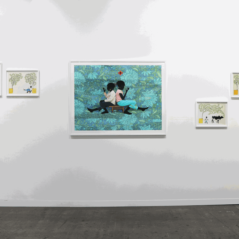 Saïdou Dicko at artgenève 2024. AFIKARIS Gallery Paris