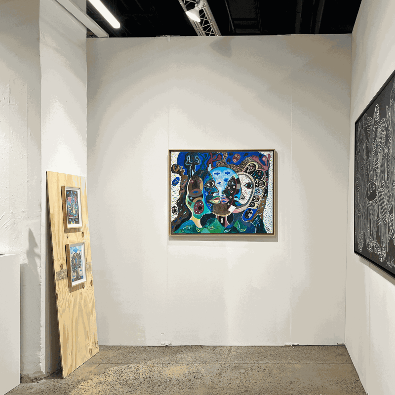 Focus on Hervé Yamguen on AFIKARIS Gallery booth. 1-5' New York Chelsea