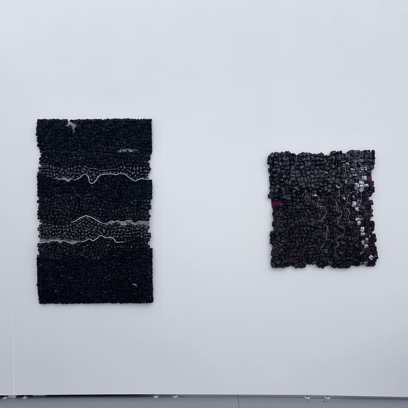 Eva Obodo at Untitled Art Miami 2024 on AFIKARIS booth 167. Contemporary African Art