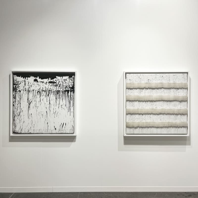 View of Mouhcine Rahaoui's work on AFIKARIS Gallery's booth at Art Genève 2025