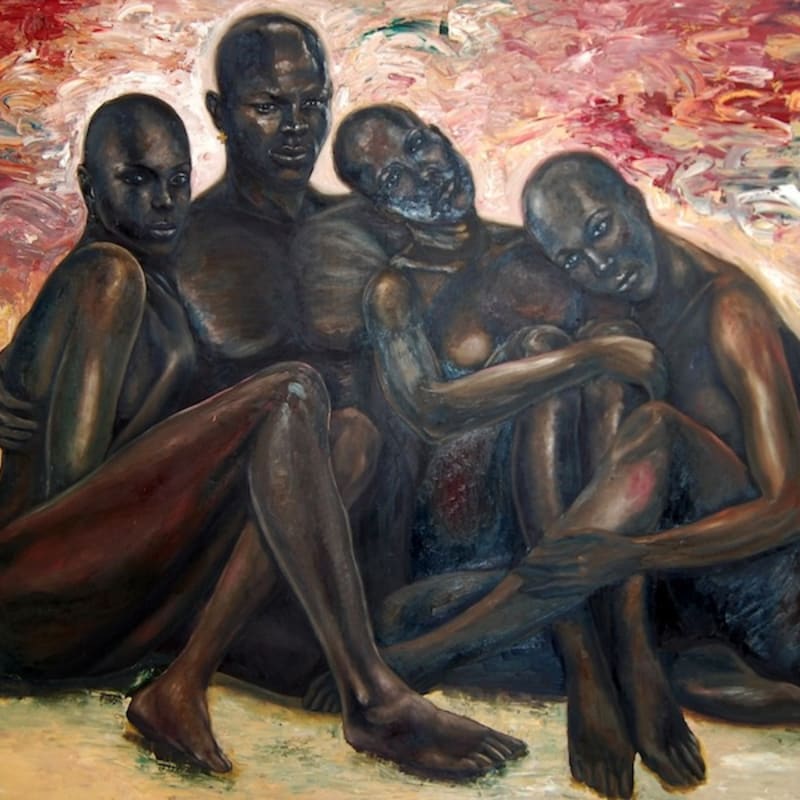 Oliver Enwonwu The Great Deception 2011 Acrylic on canvas 172 x 206cm