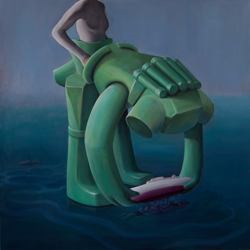 Zhang Haoyan, Floating and diving, 2021