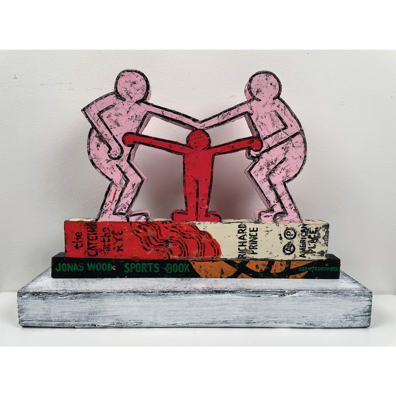 JONATHAN EDELHUBER Still Life With Keith Haring Sculpture On Art Books, 2024