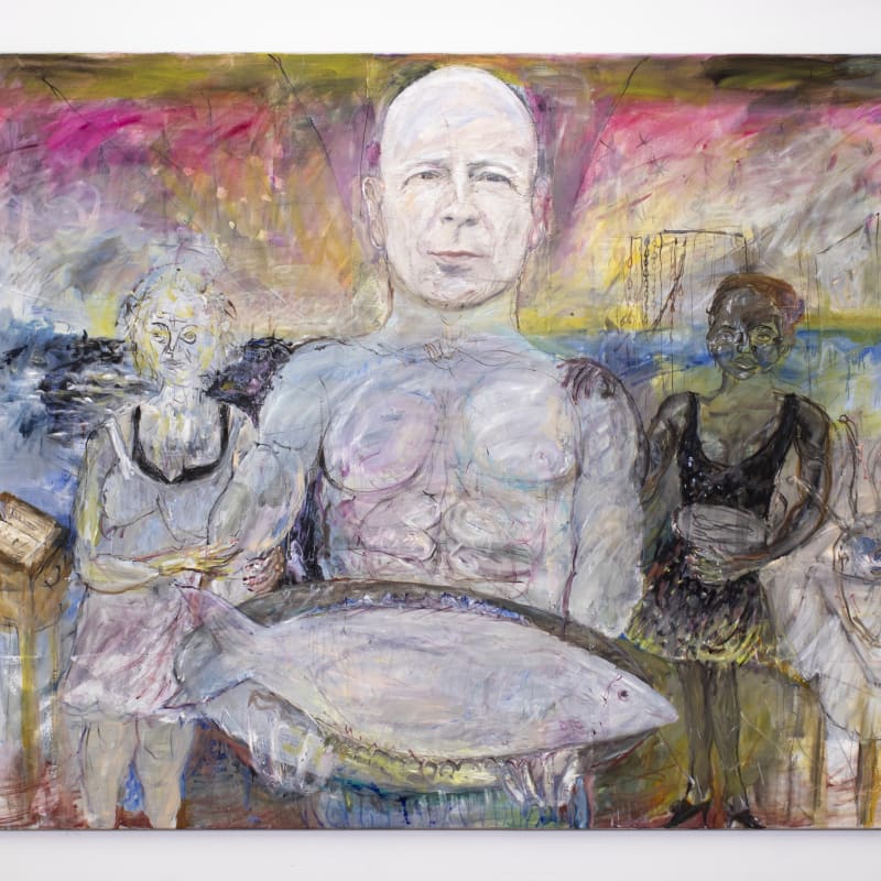 Hans-Jörg Mayer  Mistral, 2003  Oil on canvas  78 3/4 x 98 3/8 in 200 x 250 cm