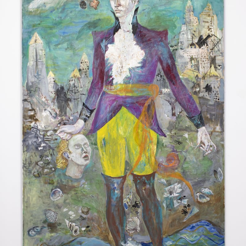 Hans-Jörg Mayer  Todos los Santos, 2006  Oil on canvas  94 1/2 x 59 in 240 x 150 cm