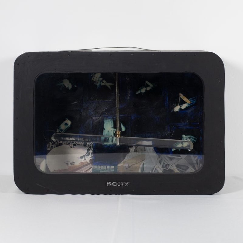 Bob Smith Satellite Video Polaroid, 1984 Photocopies and mixed media in wood construction 14 x 20 x 9 in 35.6 x 50.8 x 22.9 cm