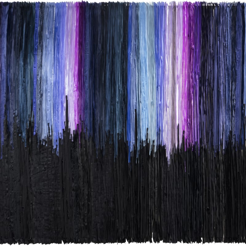 Joël Andrianomearisoa IL CIELO IN UNA STANZA 2023 Textile 180 × 260 cm