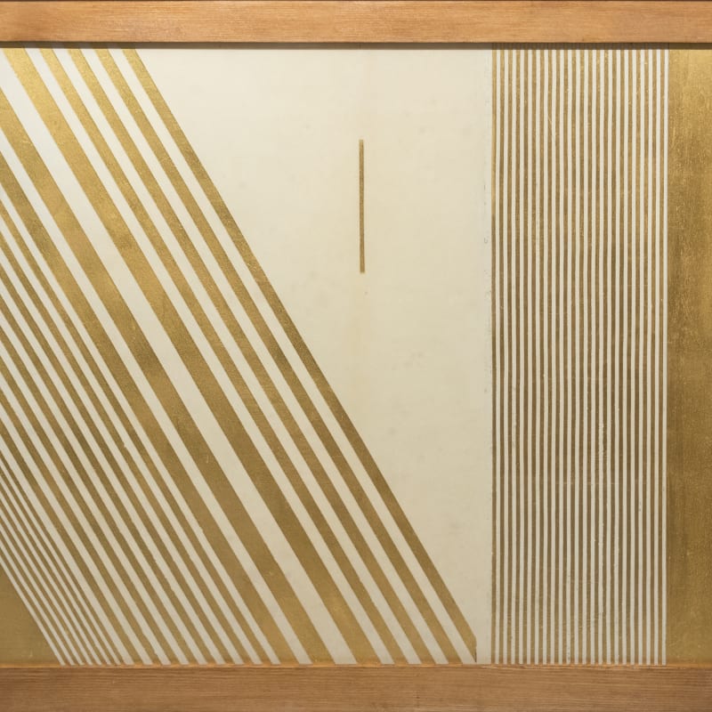 Elio Marchegiani Grammature d'oro su pergamena Solitudine 1978 Mixed media 54,5 × 64,5 cm