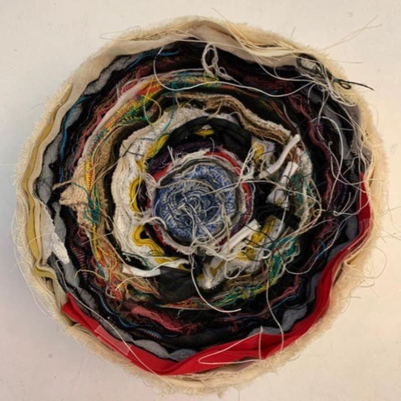 Joël Andrianomearisoa Vertigo 2019 Textile 16 x 26 cm