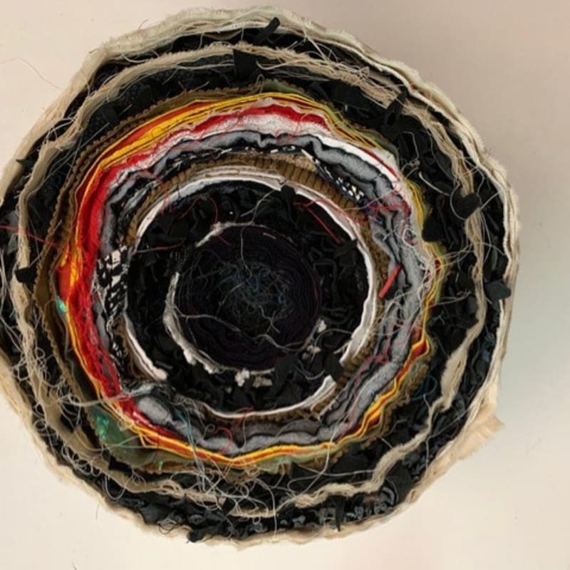 Joël Andrianomearisoa Vertigo 2019 Textile 25 x 38 cm