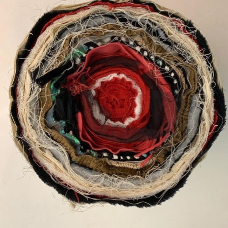 Joël Andrianomearisoa Vertigo 2019 Textile 36 x 38 cm