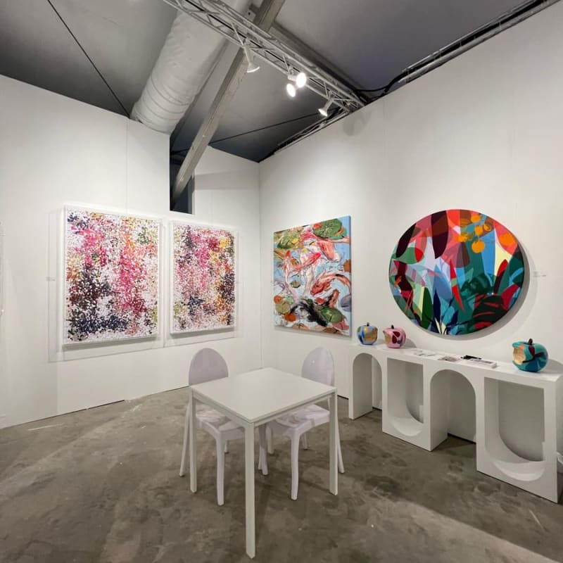 Carousel Fine Art's booth at the art fair, Context Art Miami 2022