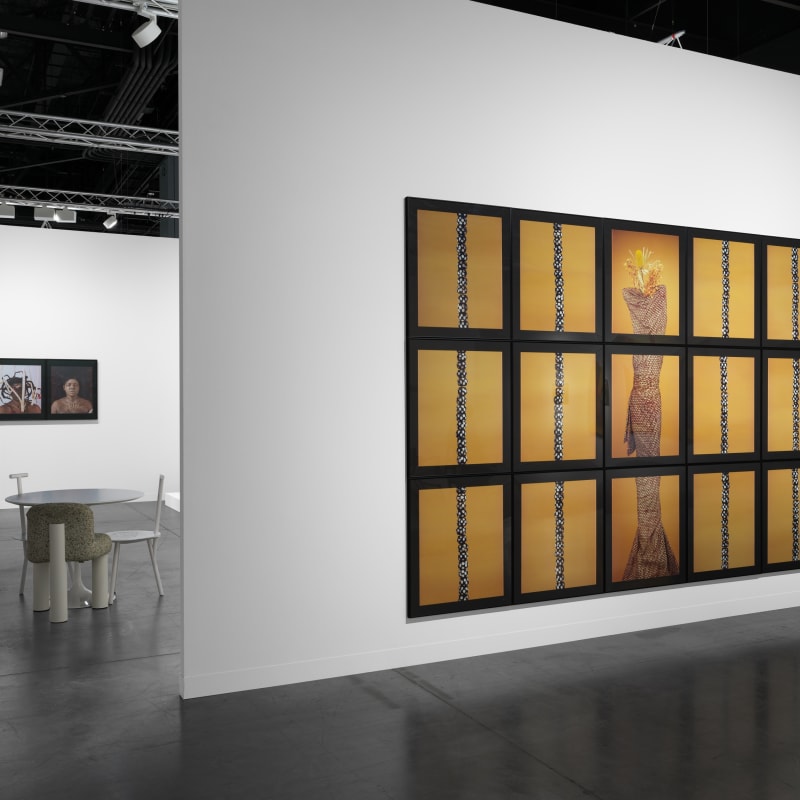 View of Alchemy of the Soul: María Magdalena Campos-Pons and Remedios Varo, Gallery Wendi Norris booth at Art Basel Miami Beach, December 2024. Photo by Dan Bradica.