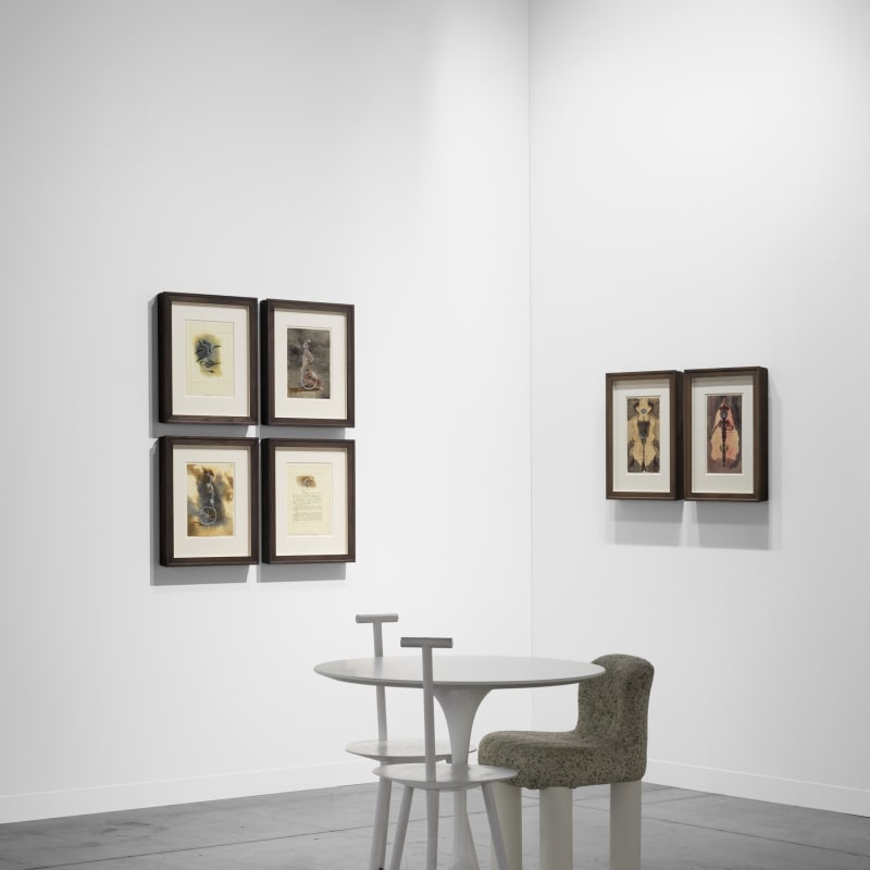 View of Alchemy of the Soul: María Magdalena Campos-Pons and Remedios Varo, Gallery Wendi Norris booth at Art Basel Miami Beach, December 2024. Photo by Dan Bradica.