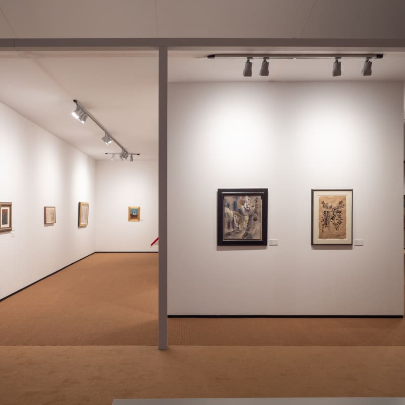 View of Landscapes of the Mind, Gallery Wendi Norris booth at Frieze Masters, October 2024. Photo by Michael Adair.