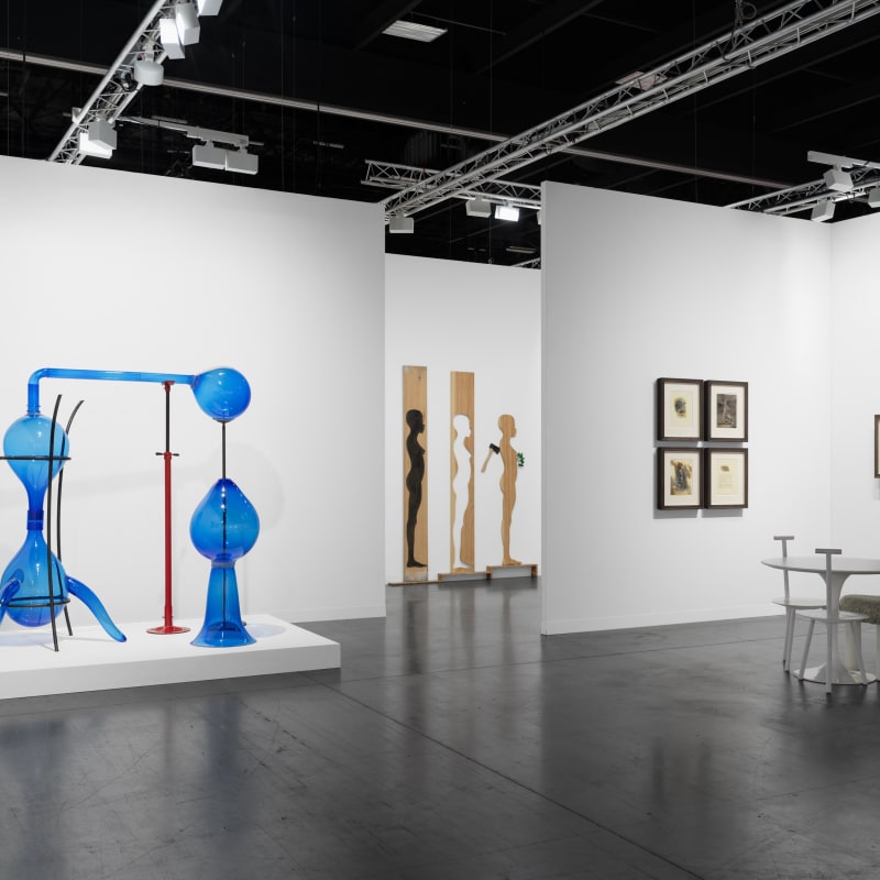 View of Alchemy of the Soul: María Magdalena Campos-Pons and Remedios Varo, Gallery Wendi Norris booth at Art Basel Miami Beach, December 2024. Photo by Dan Bradica.