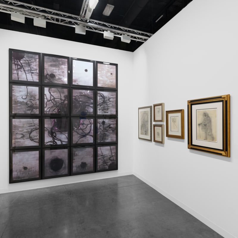 View of Alchemy of the Soul: María Magdalena Campos-Pons and Remedios Varo, Gallery Wendi Norris booth at Art Basel Miami Beach, December 2024. Photo by Dan Bradica.