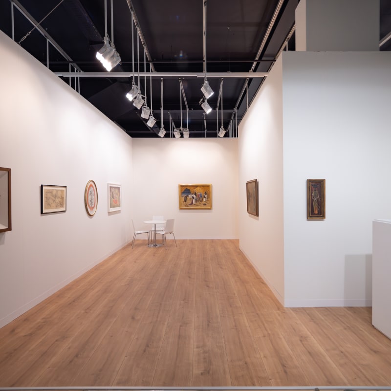 View of Leonora Carrington's Bestiary, Gallery Wendi Norris booth at Art Basel in Basel, June 2024. Photo by Photo by Michael Adair.