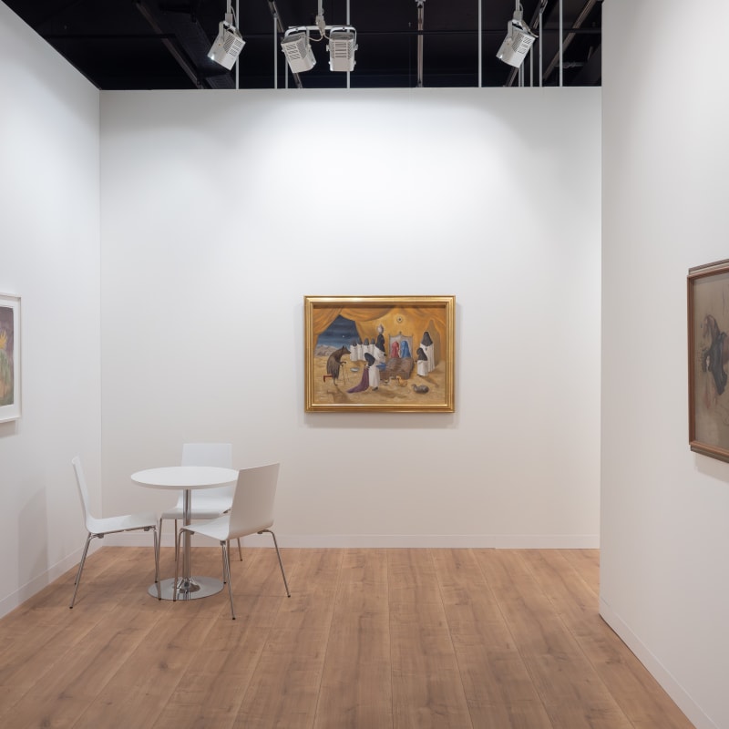 View of Leonora Carrington's Bestiary, Gallery Wendi Norris booth at Art Basel in Basel, June 2024. Photo by Photo by Michael Adair.