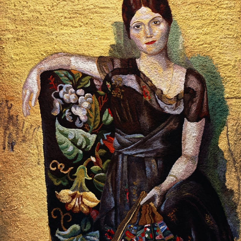 Vik Muniz (b. 1961) Portrait of Olga in an Armchair, after Pablo Picasso (Pictures of Pigment), 2006