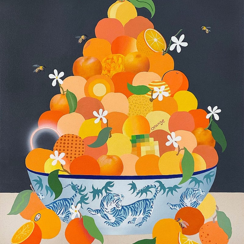 Stephen D’Onofrio, Oranges and Bees, 2023