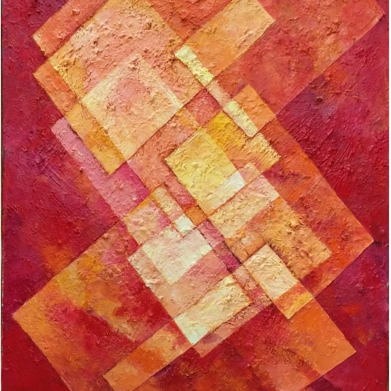 Mohanna Durra, Abstract composition, 1993, Oil on canvas, 120x80cm